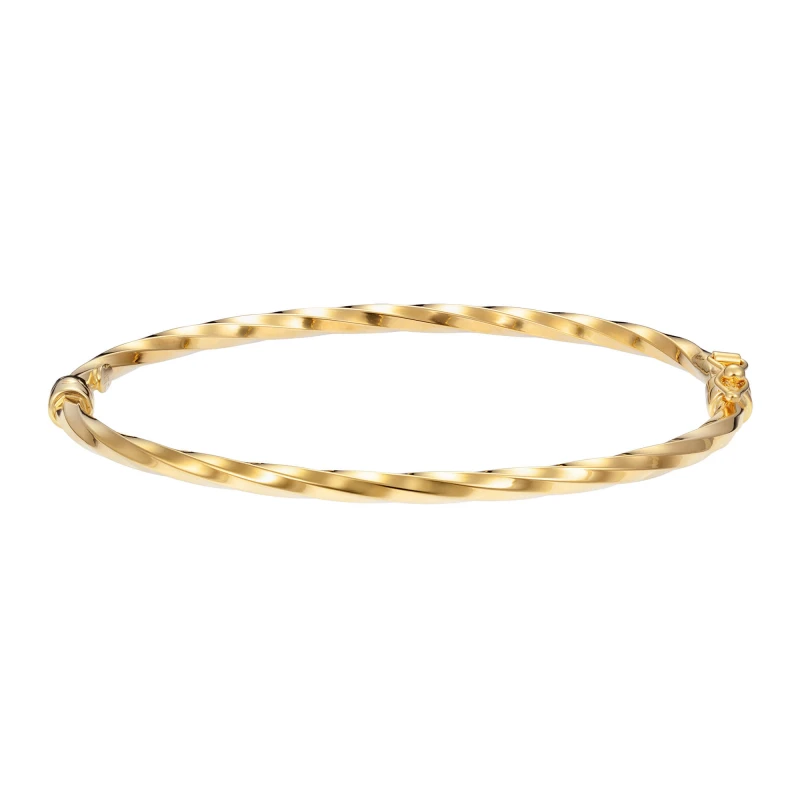 Bransoletka złota sztywna Wave 0,3 cm